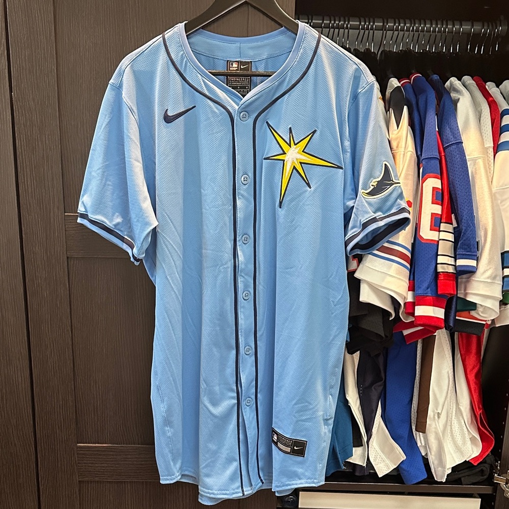 Tampa Bay Rays Nike Alternate Elite Jersey - Light Blue